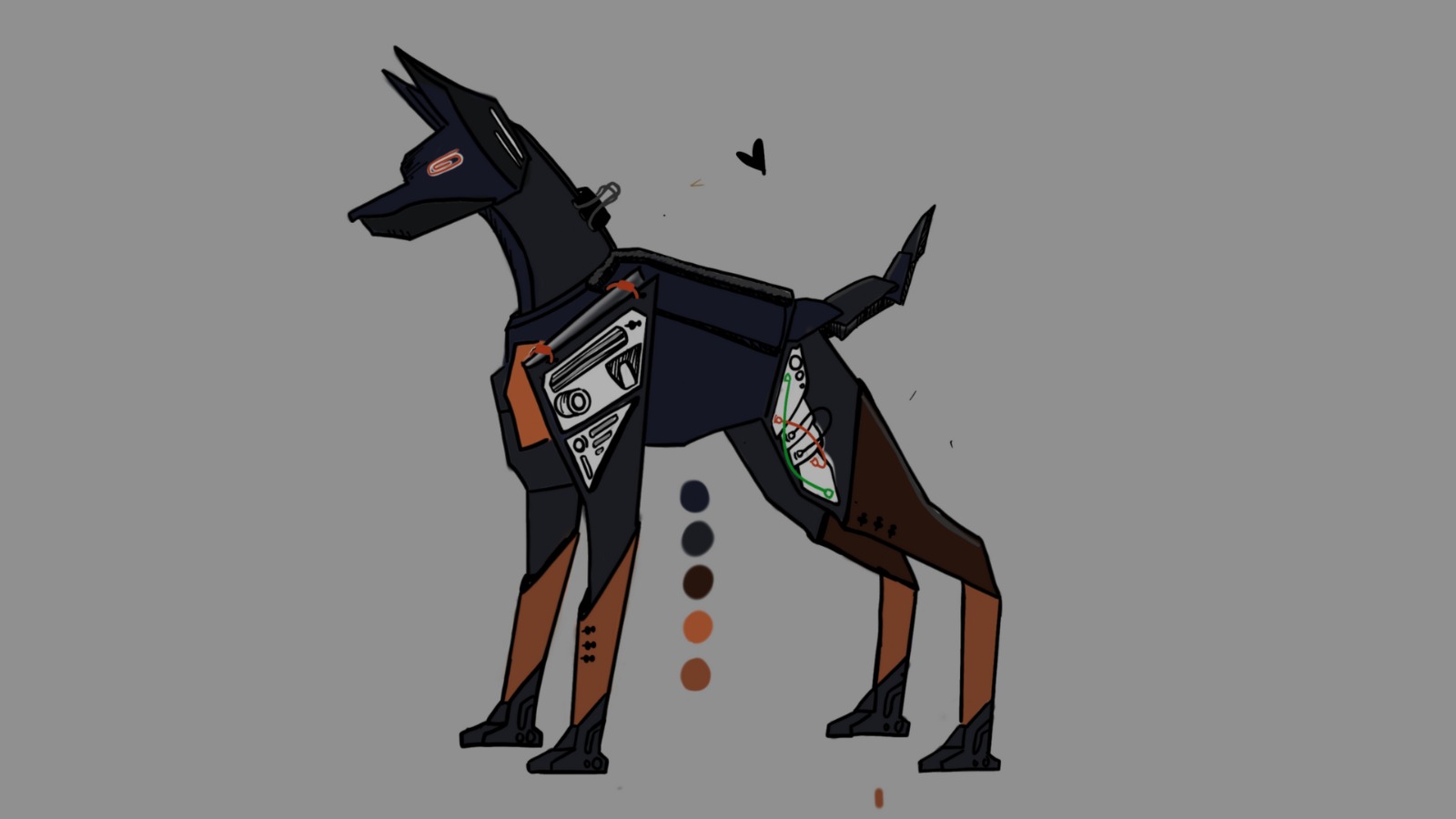 Origami Doberman 2